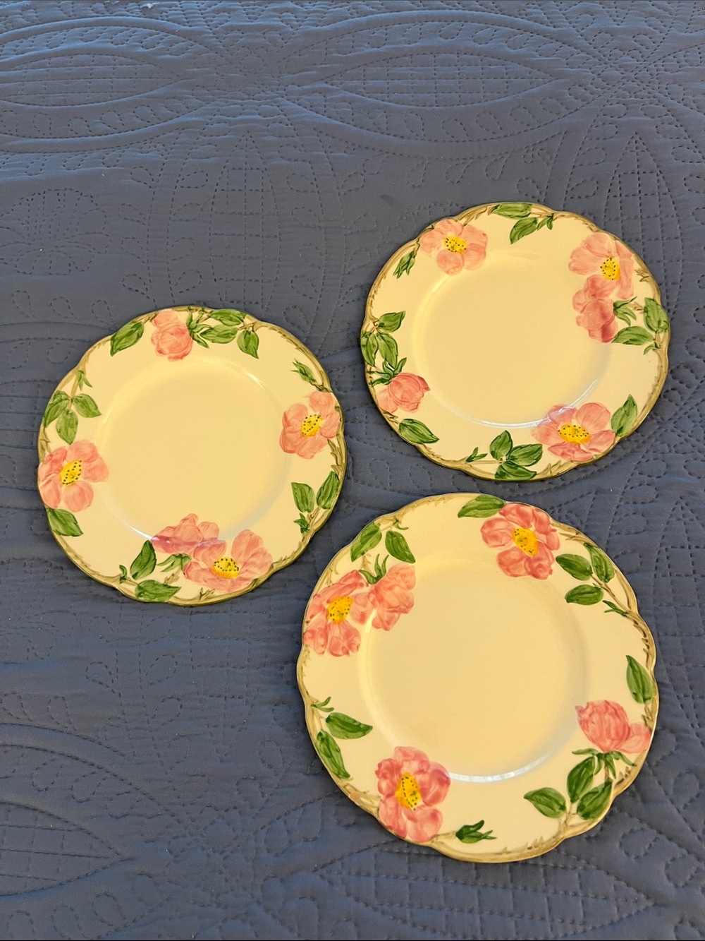 Franciscan Desert Rose Salad Plates - 3 pieces